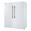 Forno Maderno 60 Inch Convertible Refrigerator/Freezer in White, Trim Grill, 27.2 cu.ft - FFFFD1722-60SG-WHT | Maderno Refrigerateur/congelateur convertible de 60 po, blanc, grille decorative, 27,2 pi³ - FFFFD1722-60SG-WHT