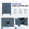 Vivo 24 Inch Single Sink Bathroom Vanity with Flip Drawer and Solid Wood Legs, Blue Gray | Vivo Meuble-Lavabo Simple 24 po avec Tiroir Bascule et Pieds en Bois Massif, Bleu Gris