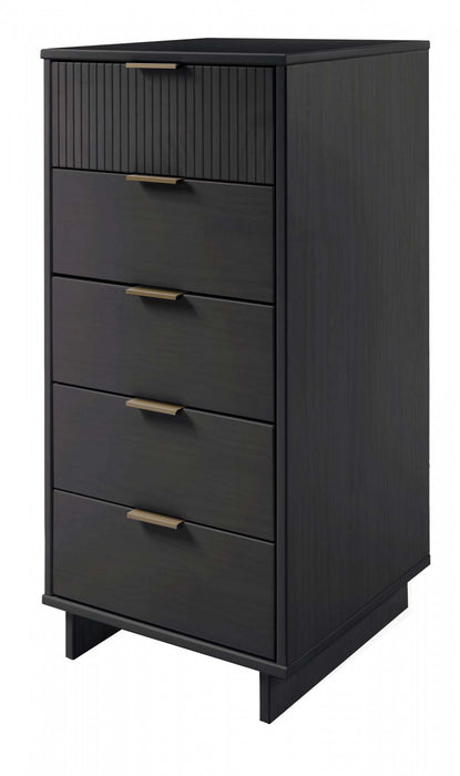 Granville Modern 2-Piece Dresser Set in Charcoal Gray