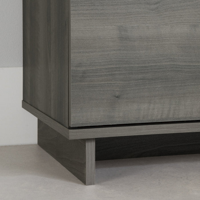 Cavalleri Nightstand with 2 Drawers - Grey Maple