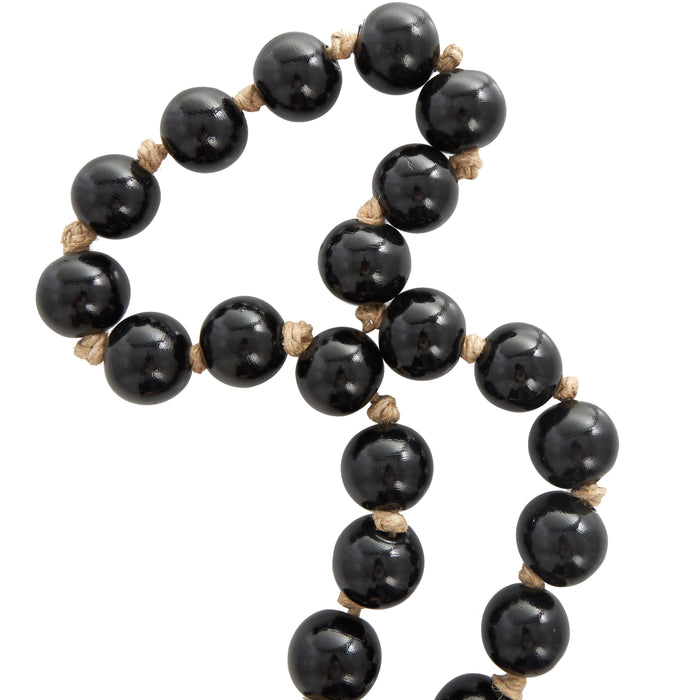 Glass 45\" L Beaded Garland - Dark Brown