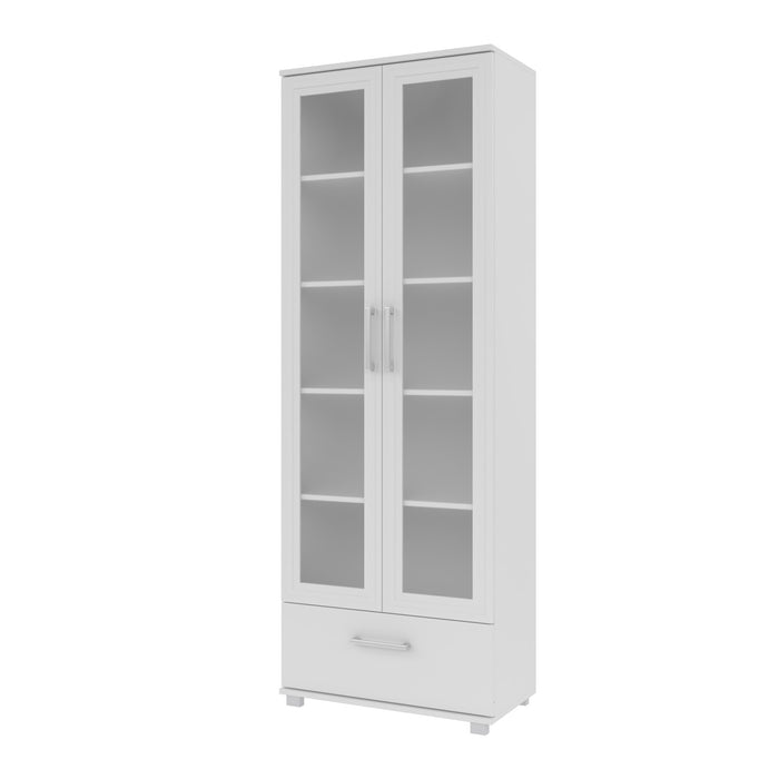 Manhattan Comfort Serra 5-Shelf Bookcase - White