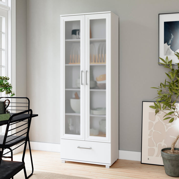 Manhattan Comfort Serra 5-Shelf Bookcase - White