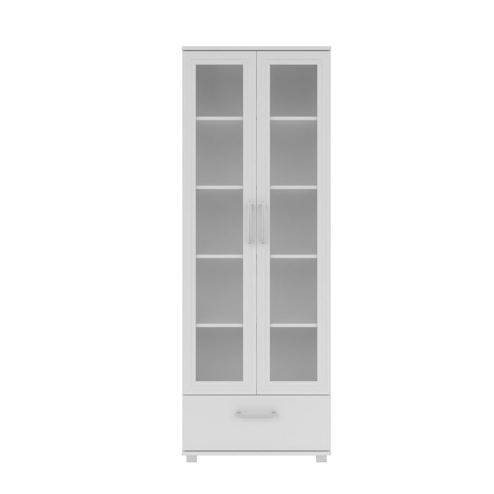 Manhattan Comfort Serra 5-Shelf Bookcase - White