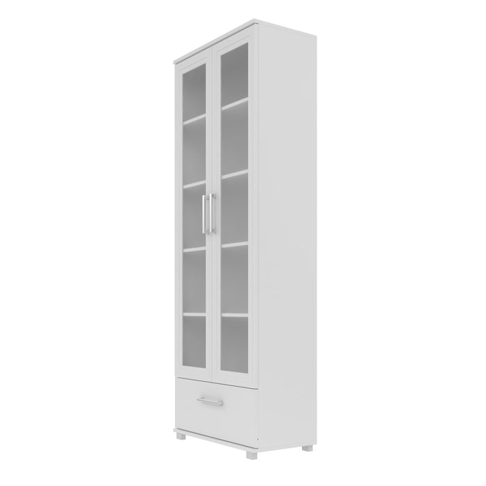 Manhattan Comfort Serra 5-Shelf Bookcase - White