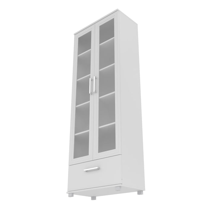 Manhattan Comfort Serra 5-Shelf Bookcase - White