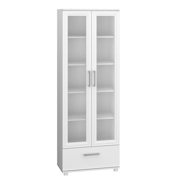 Manhattan Comfort Serra 5-Shelf Bookcase - White