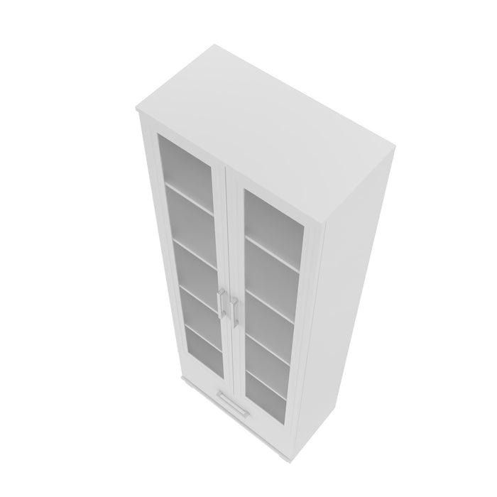 Manhattan Comfort Serra 5-Shelf Bookcase - White