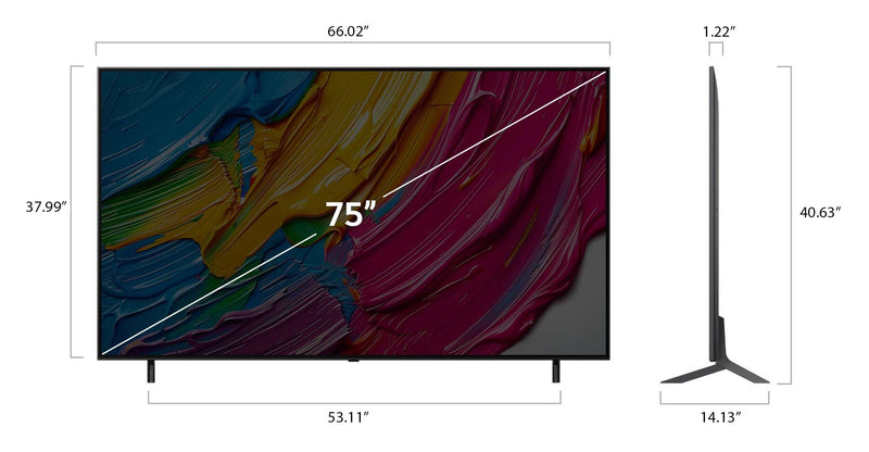LG 75\" QNED80 QNED 4K UHD Smart webOS TV (75QNED80AUA.ACC) - 2025 Model