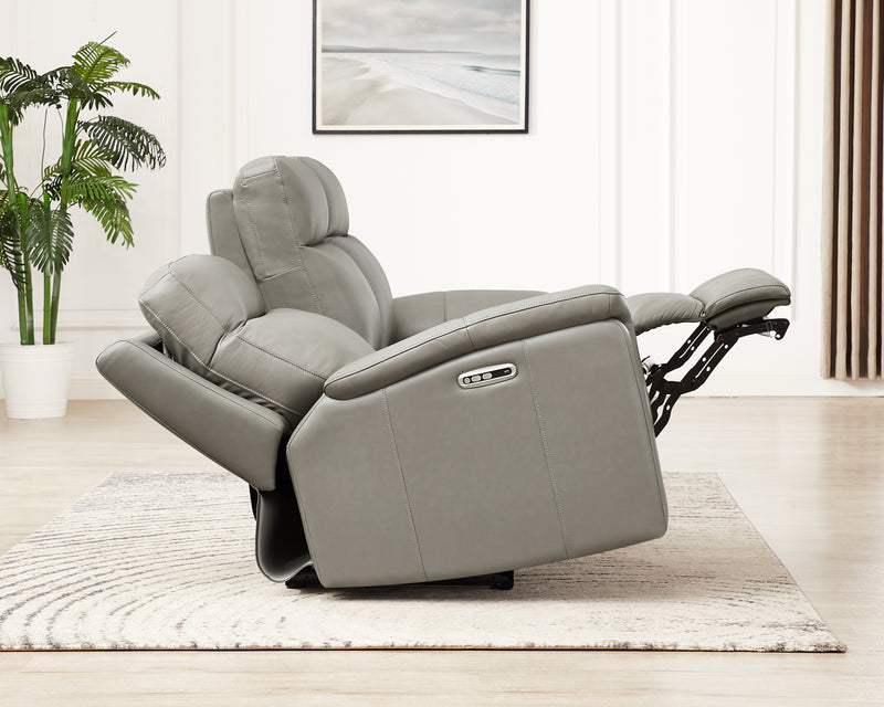 Hydeline Stanfield Power Reclining Sofa - Grey