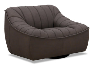 Nest Leather Chair - Chocolate