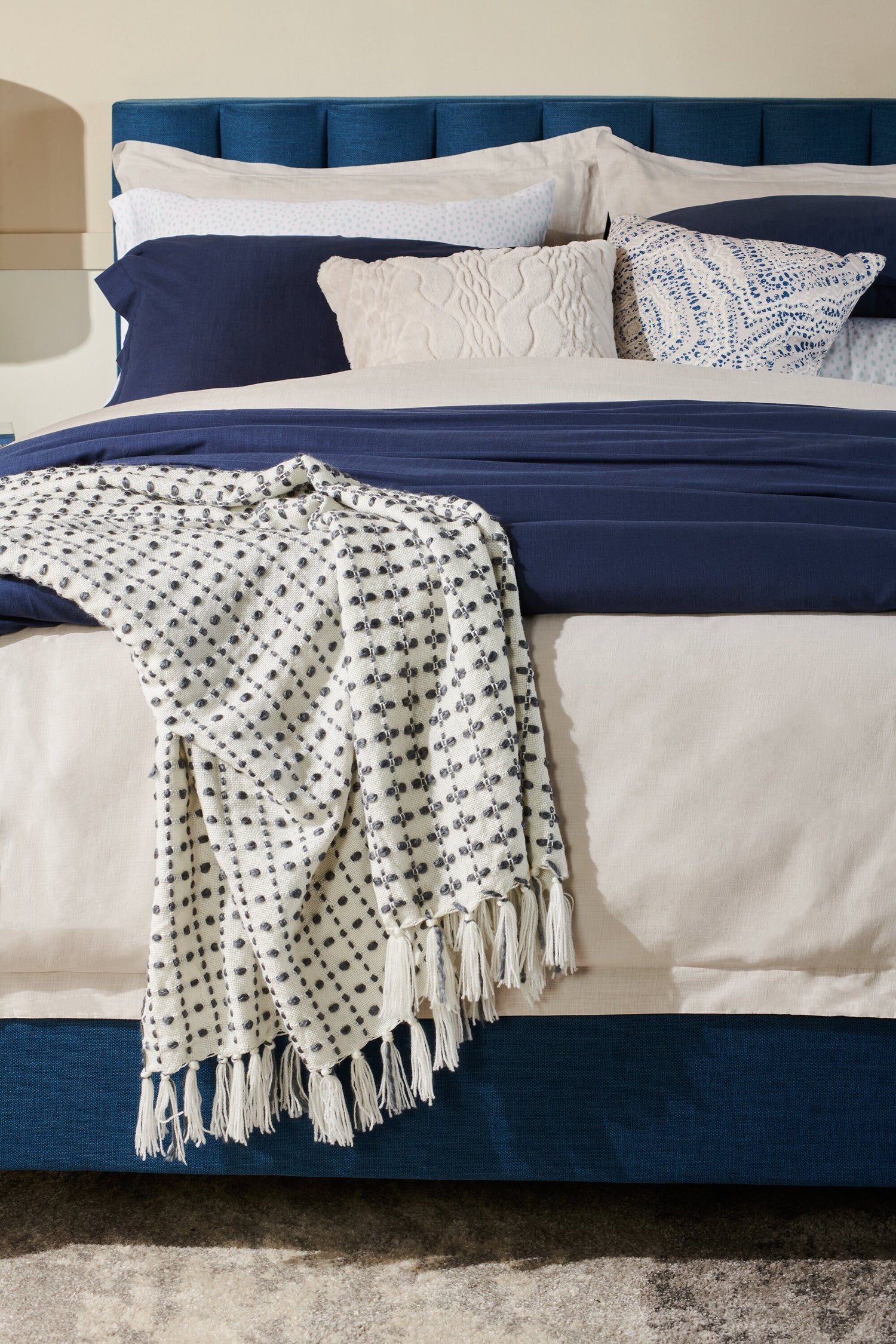 Bedding Blue And White Accent Pillows Thibaut Katsura Accent