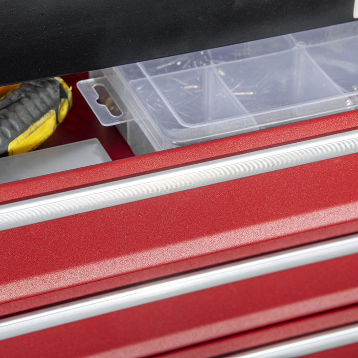 Durhand Metal Tool Box Portable Tool Chest Organizer With Drawers