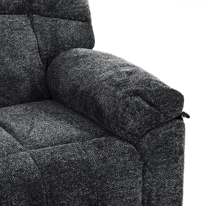 Emerson 36 in. Upholstered Power Lift Chair with Wired Remote - Grey