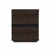 Evelyn Modern 20" Nightstand in Brown (3-Drawer) | Table de nuit moderne Evelyn 20" en brun (3 tiroirs)