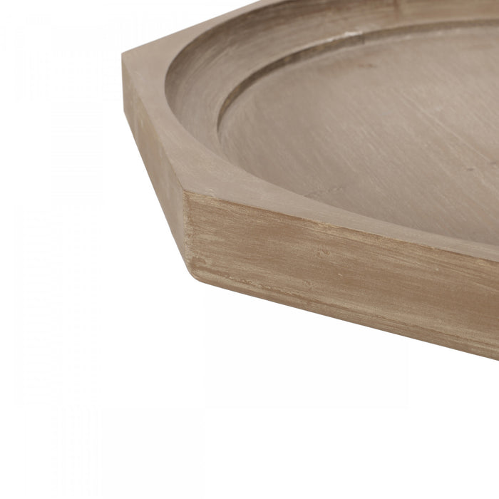 Roberta Traditional Side Table With Spider-leg Base, Driftwood