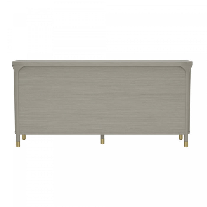 Park Contemporary 68\" Dresser in Gray (6-Drawer)