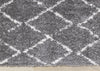 Taylor Grey Cream Rustic Diamond Rug, 7'10" x 10'6" Indoor Area Rug | Tapis Taylor a poils longs diamants rustiques creme gris, 7'10" x 10'6"