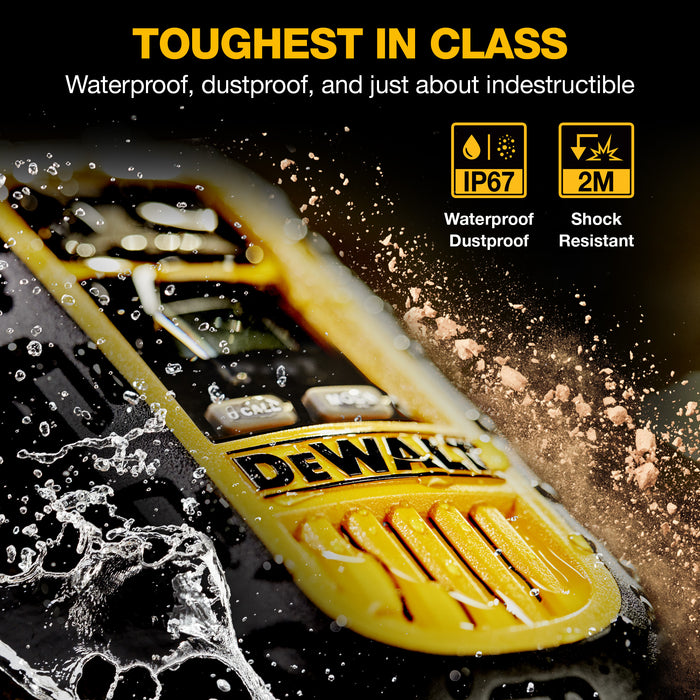 2 Dewalt DXFRS300 Work Site Walkie Talkies - 1 Watt, Heavy Duty, Long Range Indoor-Outdoor Two Way Radios + 22 Channel