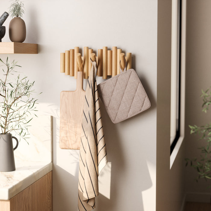 Umbra Picket Rail Wall Hooks - Natural