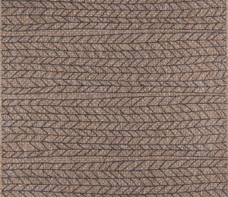 Linden Contemporary 6'7\" x 9'6\" Area Rug in Brown Indoor Area Rug