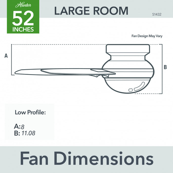 Minimus Ceiling Fan with Light Fixture - Black