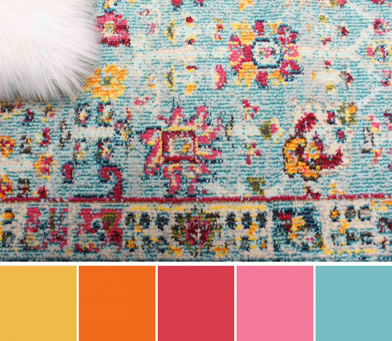 Jasmine Blue Rug 2'8\" x 8'2\"