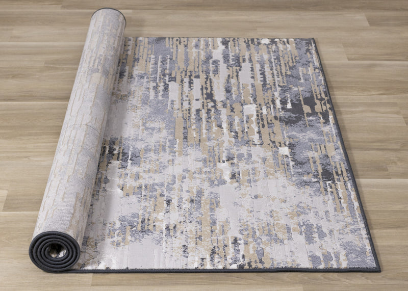 Isabelle Distressed Blue Area Rug - 5'3\" x 7'7\"