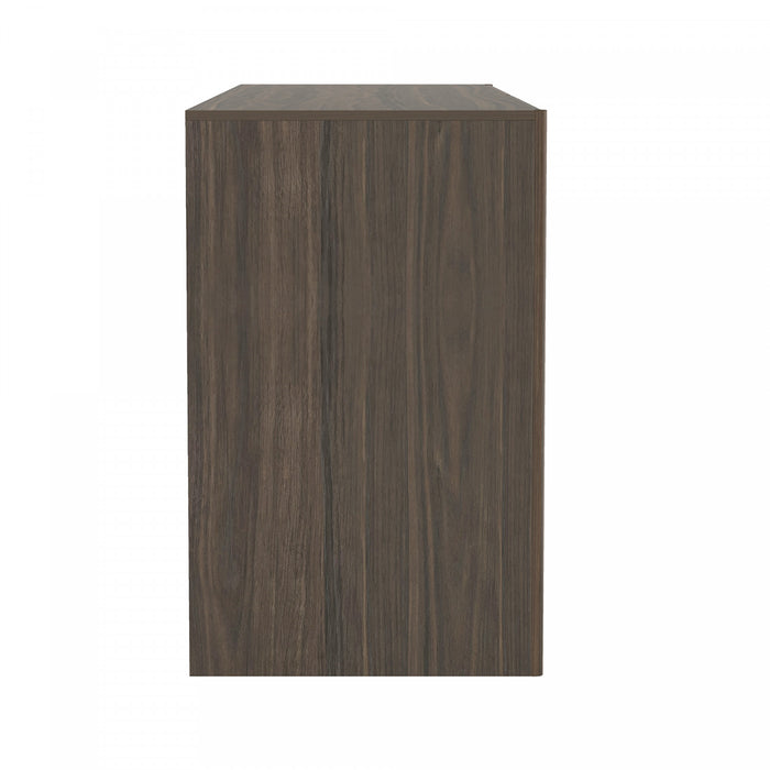 Linda Modern 2-Piece Dresser and Nightstand in Walnut Brown