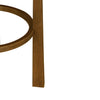 Vera Rubber Wood Bar Stool Set of 4 Indoor Seating with Round Ivory Cushion,Dark Walnut | Vera – Lot de 4 tabourets de bar en bois d’hevea pour interieur avec coussin rond ivoire, finition noyer fonce