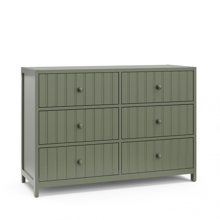 Graco Teddi 6 Drawer Dresser - Olive