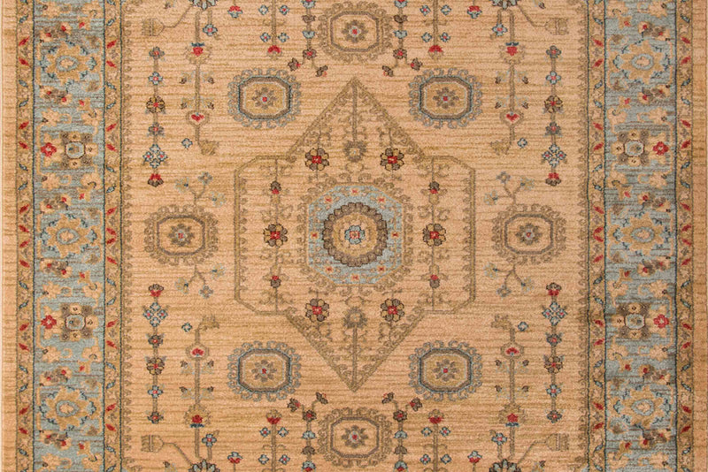 Lynda Traditional 7'10\" x 9'10\" Area Rug in Ivory Indoor Area Rug