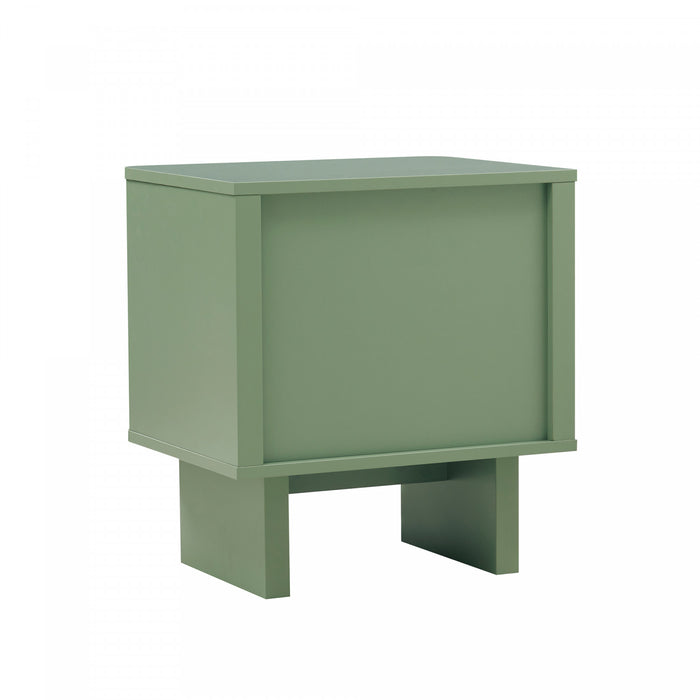 Ella Modern 20\" Nightstand in Sage Green (1-Drawer)