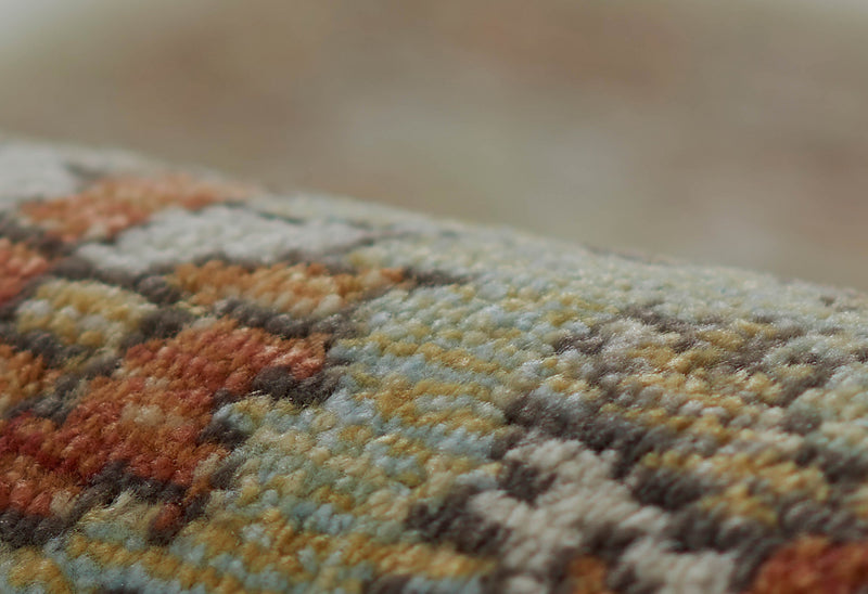 Hailey Traditional 9'3\" x 11'10\" Area Rug in Green Indoor Area Rug