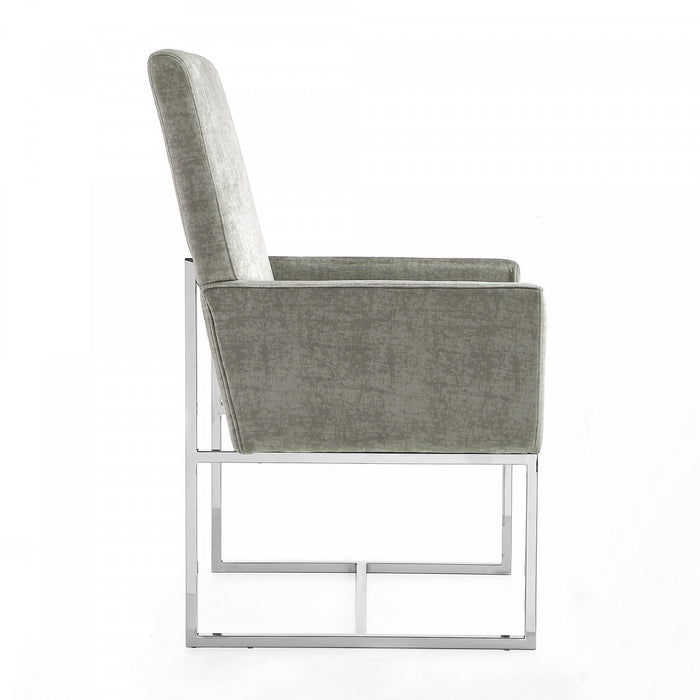 Element Modern 8-Piece Dining Chair Set in Steel