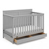 Graco Hadley 5-in-1 Convertible Crib with Drawer - Pebble Gray