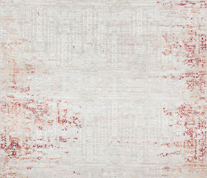 Amber Traditional 5'1\" x 7'7\" Area Rug in Red Indoor Area Rug