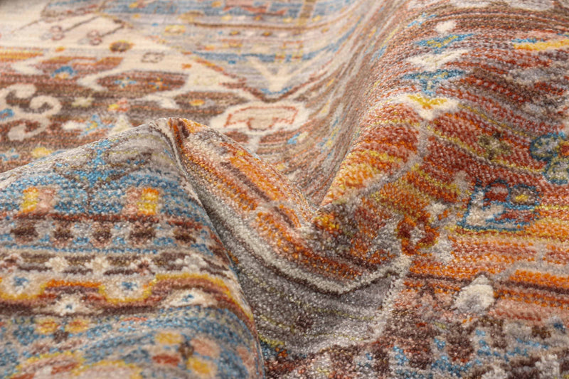 Dulce Traditional 5'0\" x Area Rug in Multi Indoor Area Rug