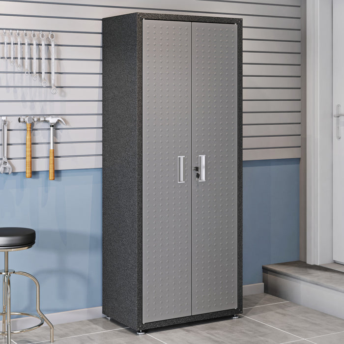 Fortress Modern 6-Piece Garage Set in Dark Gray