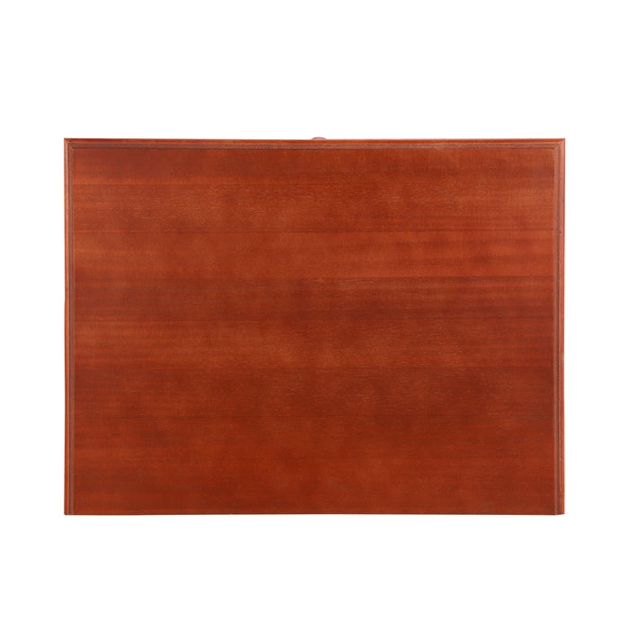 Amelia Vintage 24\" Nightstand with Carved Drawer and Cabinet,Brown