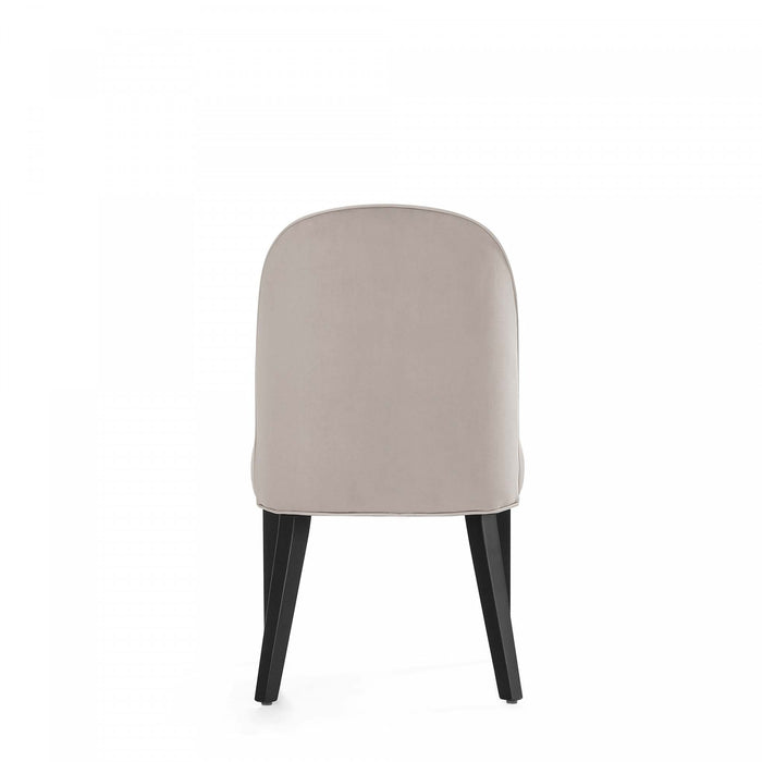 Hillman Modern Wood Upholstered Dining Chair in Light Gray - Set of 2