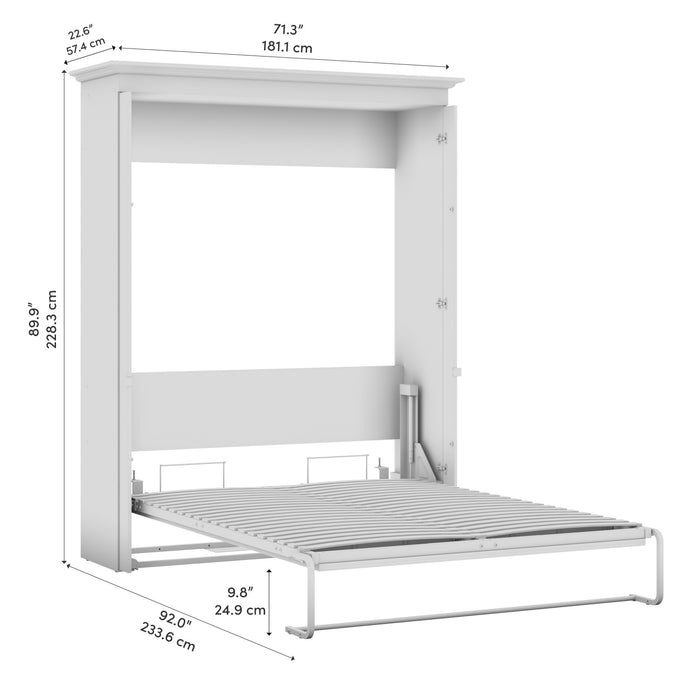 Bestar Versatile 72 W Queen Murphy Bed - Deep Grey