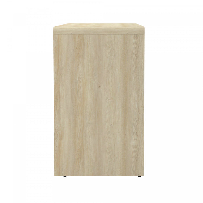 Novara Contemporary 60\" Sideboard in Whitewashed Oak (4-Door)