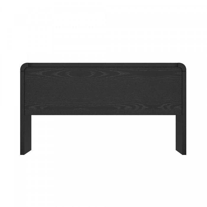 Grace Modern 54\" Office Desk in Black (2-Drawer)