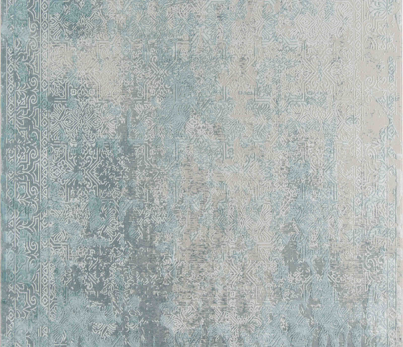 Elysia Traditional 5'1\" x Area Rug in Blue Indoor Area Rug