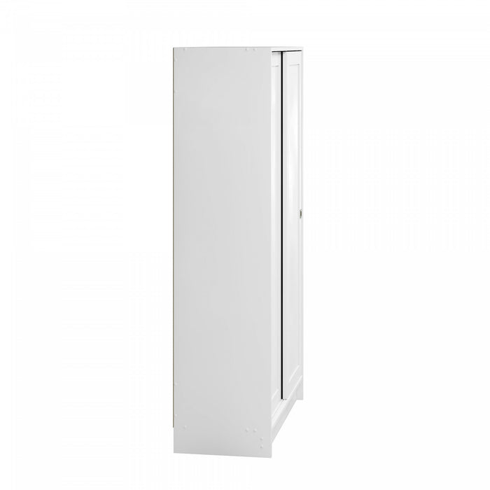 Elite 4-shelf Accent Cabinet - White