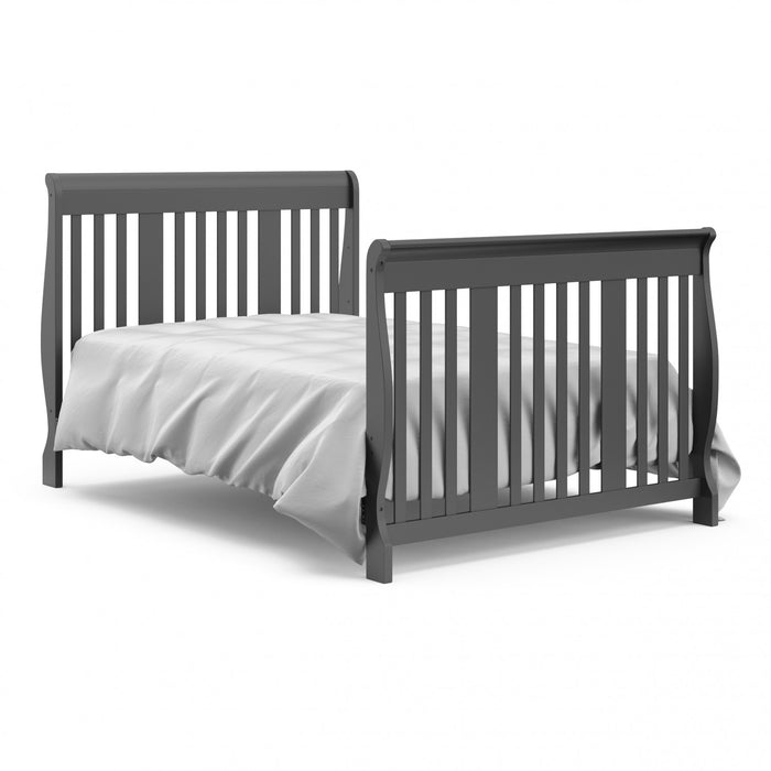 Storkcraft Portofino 4-in-1 Convertible Crib and Changer - Gray