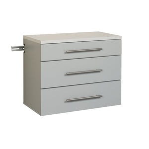 Hangups 3-Drawer Base Storage Cabinet - Light Grey