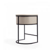 Cosmopolitan Mid-Century Modern Metal Upholstered Counter Stool in Cream - Set of 3 Bar Stool | Tabouret de comptoir moderne du milieu du siecle en metal et tissu creme Cosmopolitan - Lot de 3