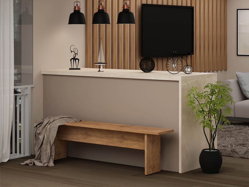 Nomad Modern 3-Piece Dining Set in Natural